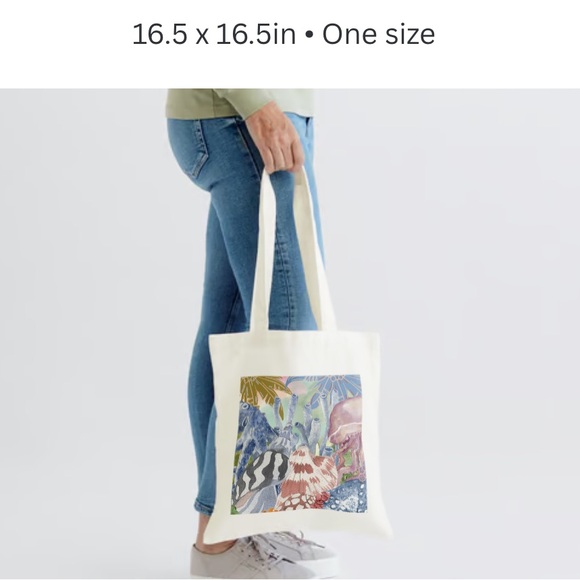 Coastal grandmother canvas tote bag - Picture 3 of 4